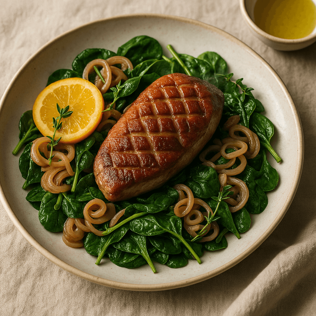 Citrus Thyme Duck Stir-Fry with Shallots and Greens — Quick Meals recipe cover