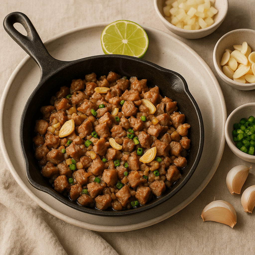Garlic Butter Pork Sisig Skillet — Quick Meals recipe cover
