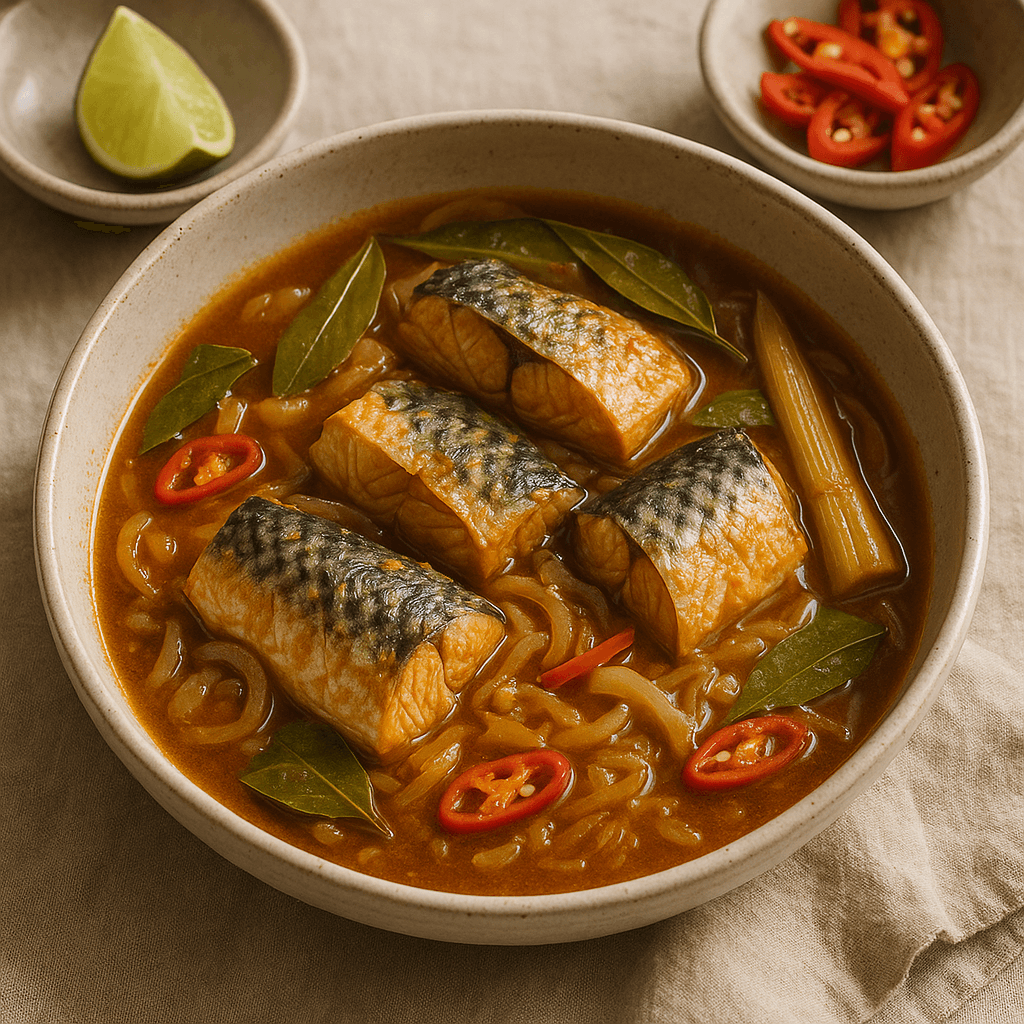 Pressure-Cooked Indonesian Spiced Mackerel Stew — Lunch recipe cover