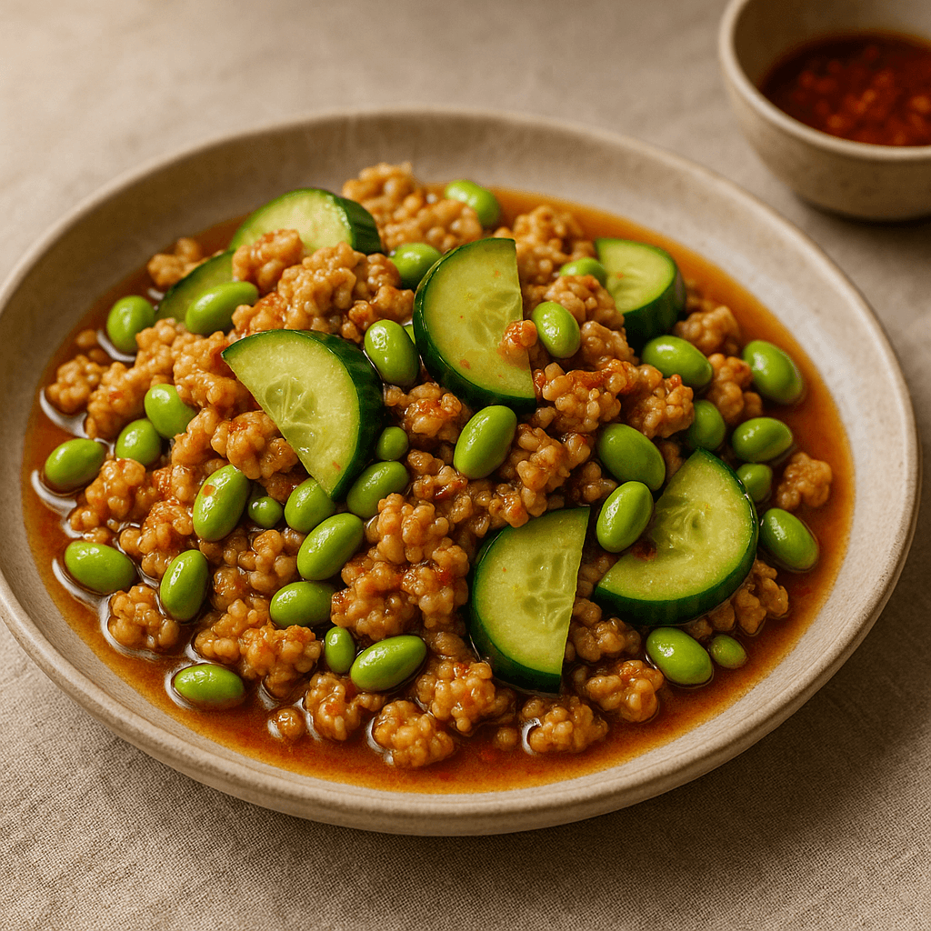 Sichuan Tempeh Salad with Tangy Fermented Chili Dressing — High Protein recipe cover