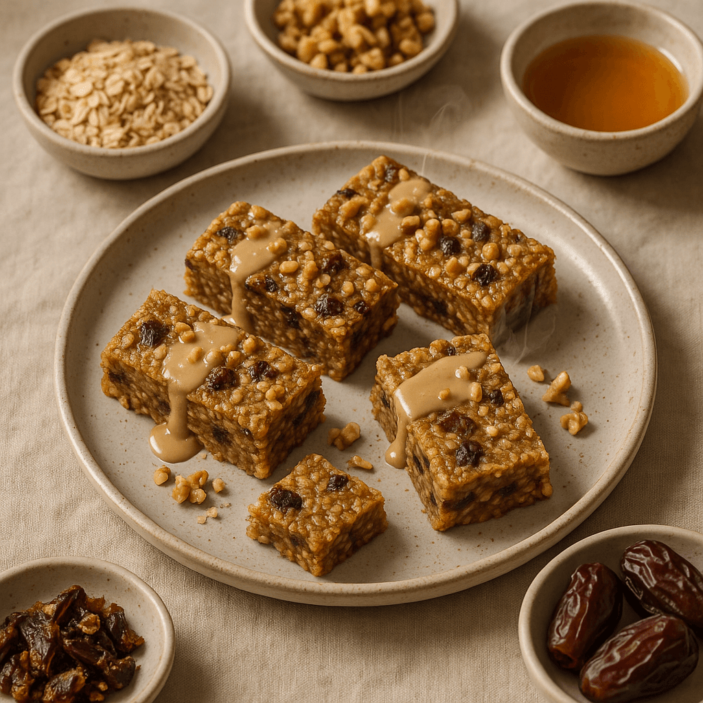 Smoked Cardamom Date and Tahini Bars — Desserts recipe cover