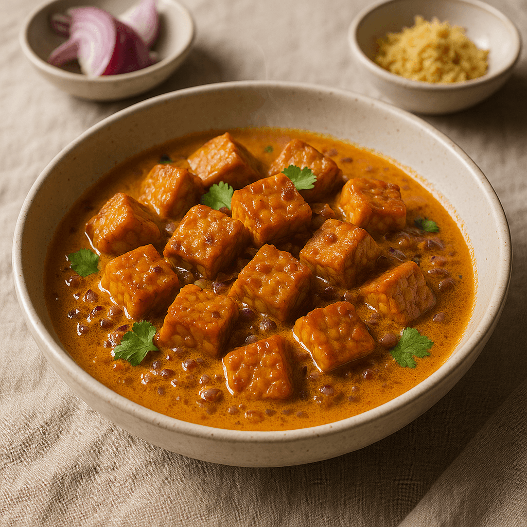 Smoked Tempeh in Spiced Coconut Sauce — Lunch recipe cover