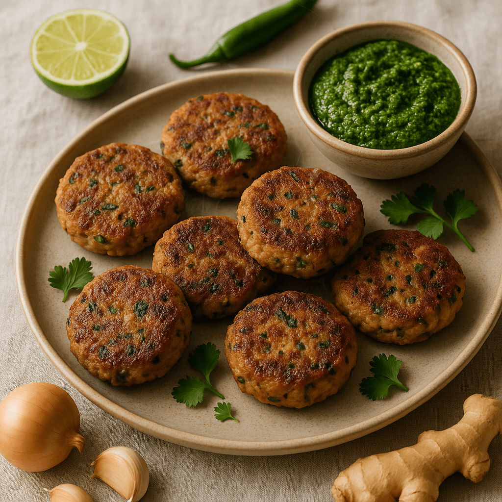 Sri Lankan Spiced Tuna Patties with Fresh Herb Chutney — High Protein recipe cover